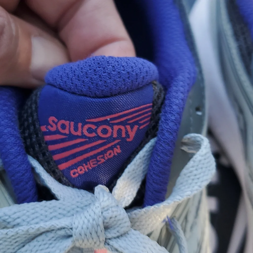 Saucony Cohesion 14 Women's Size 10 EUC White Purple